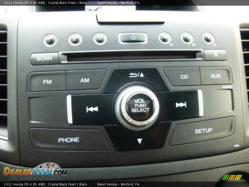2012 Honda CR-V EX 4WD Crystal Black Pearl / Black Photo #19