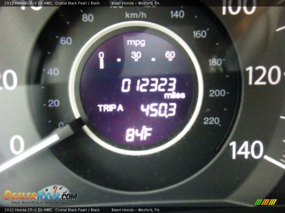 2012 Honda CR-V EX 4WD Crystal Black Pearl / Black Photo #20