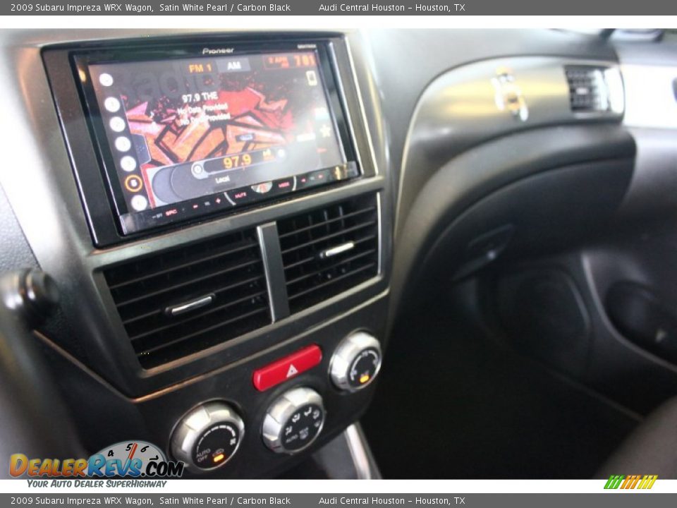 2009 Subaru Impreza WRX Wagon Satin White Pearl / Carbon Black Photo #14