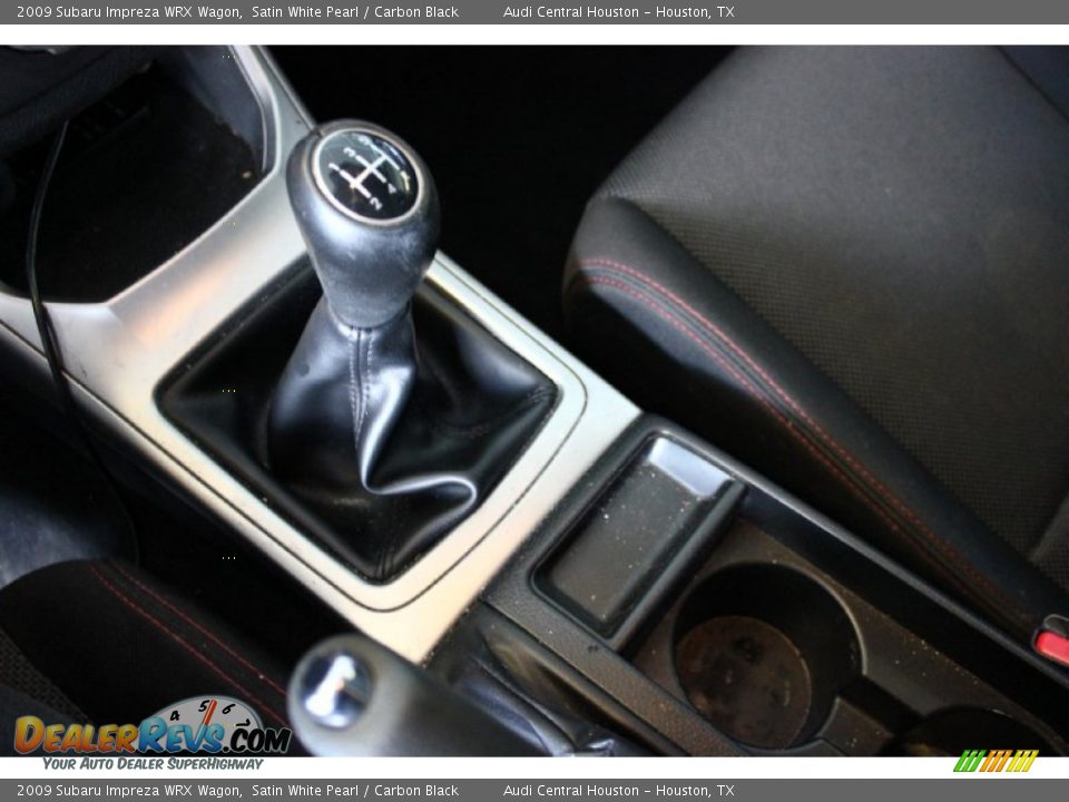 2009 Subaru Impreza WRX Wagon Satin White Pearl / Carbon Black Photo #15