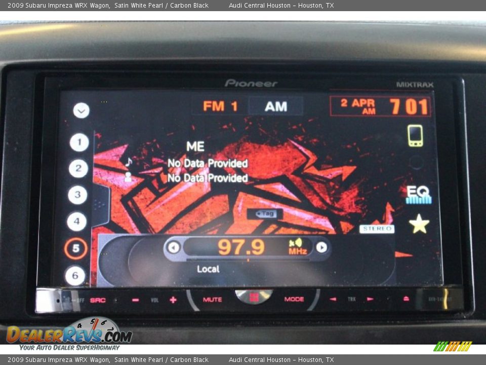 2009 Subaru Impreza WRX Wagon Satin White Pearl / Carbon Black Photo #16