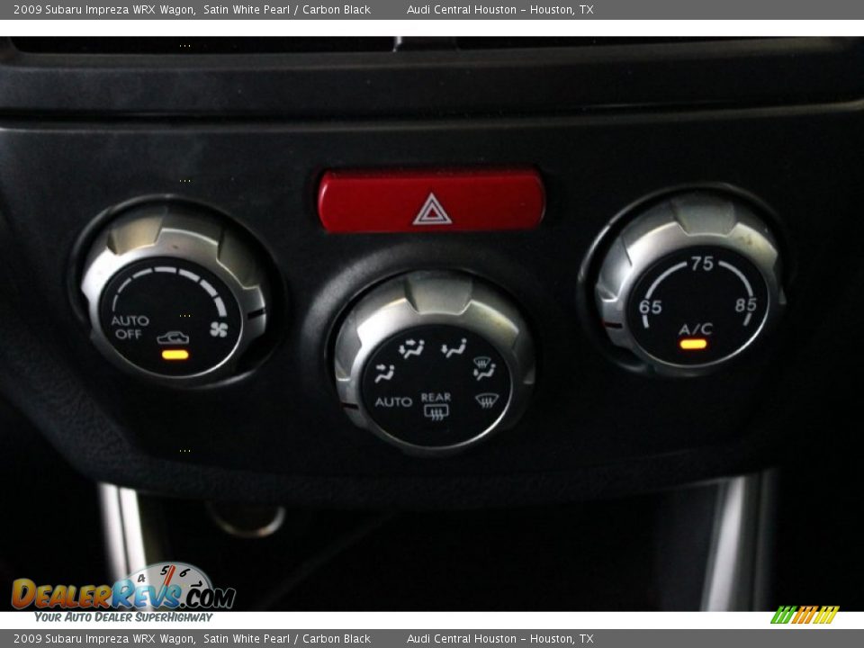 2009 Subaru Impreza WRX Wagon Satin White Pearl / Carbon Black Photo #17