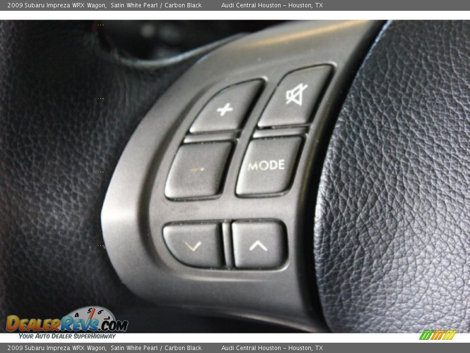 2009 Subaru Impreza WRX Wagon Satin White Pearl / Carbon Black Photo #21