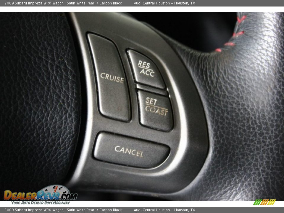 2009 Subaru Impreza WRX Wagon Satin White Pearl / Carbon Black Photo #22