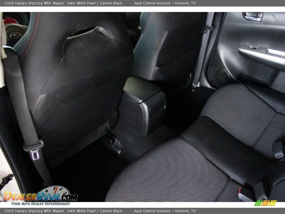 2009 Subaru Impreza WRX Wagon Satin White Pearl / Carbon Black Photo #24