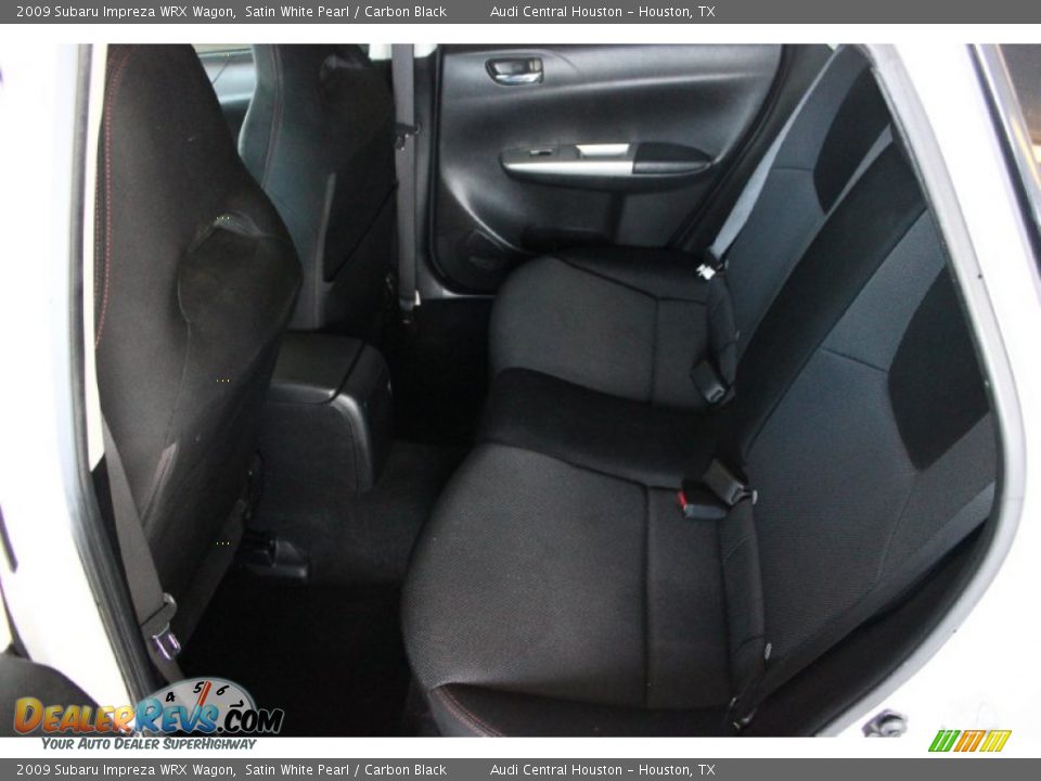 2009 Subaru Impreza WRX Wagon Satin White Pearl / Carbon Black Photo #25