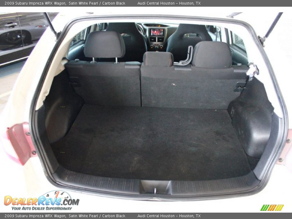 2009 Subaru Impreza WRX Wagon Satin White Pearl / Carbon Black Photo #28