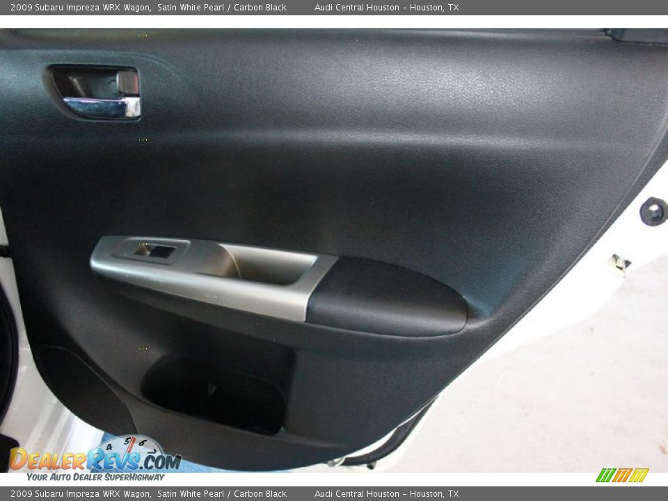 2009 Subaru Impreza WRX Wagon Satin White Pearl / Carbon Black Photo #29