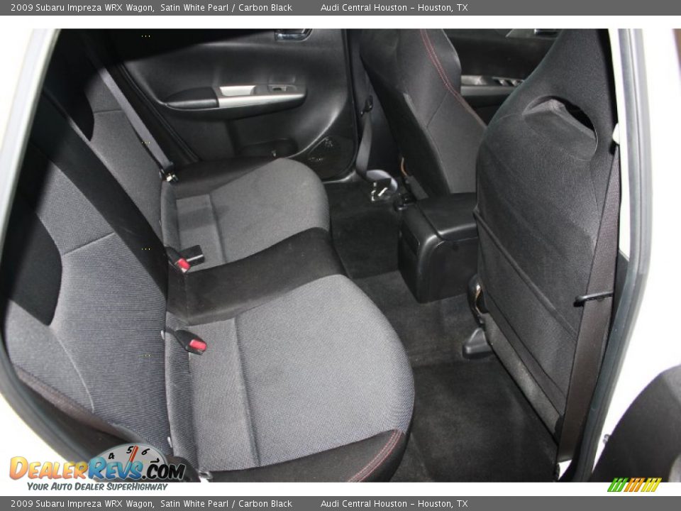 2009 Subaru Impreza WRX Wagon Satin White Pearl / Carbon Black Photo #31