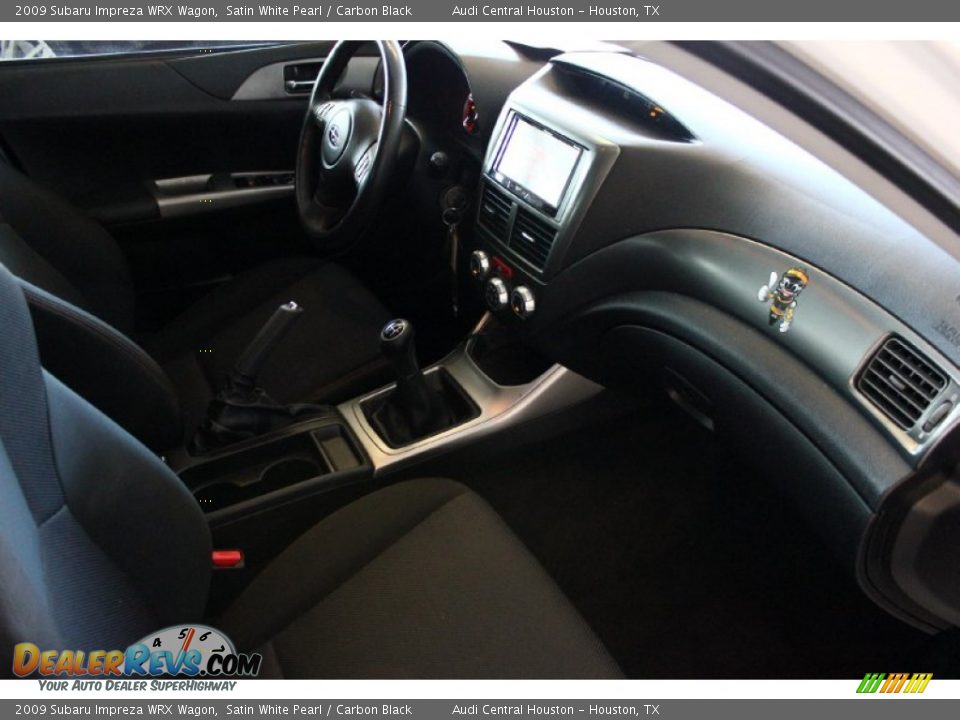 2009 Subaru Impreza WRX Wagon Satin White Pearl / Carbon Black Photo #33