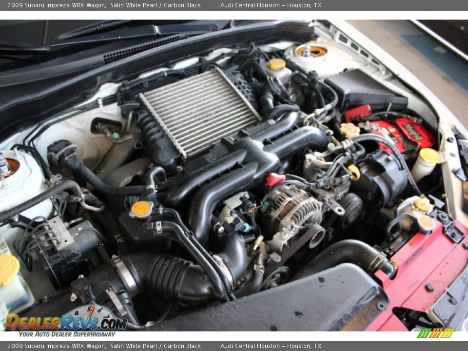 2009 Subaru Impreza WRX Wagon Satin White Pearl / Carbon Black Photo #35