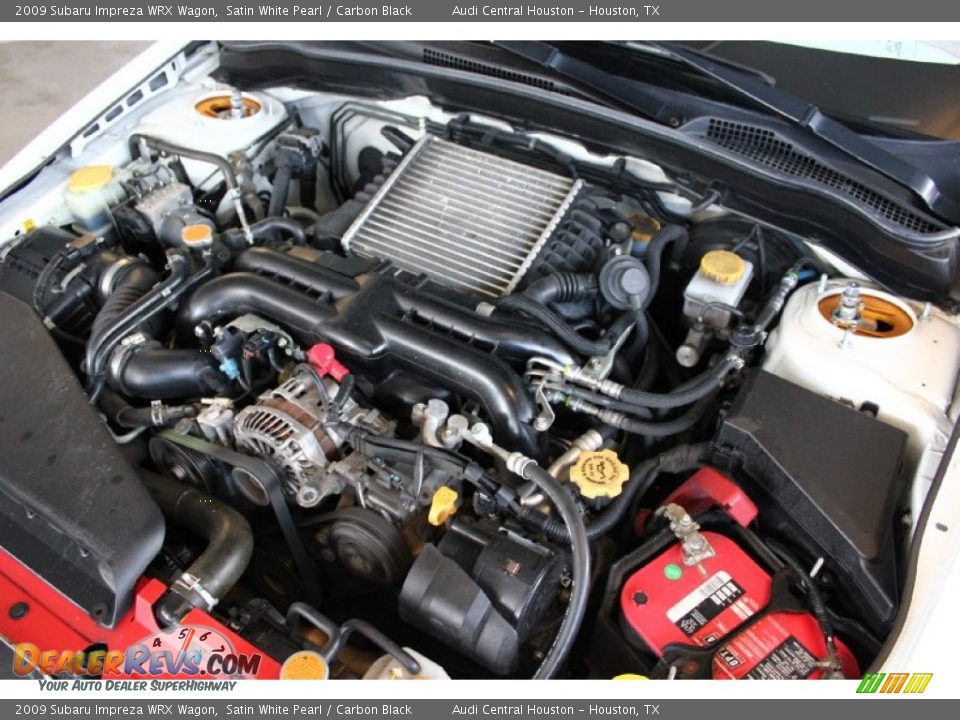 2009 Subaru Impreza WRX Wagon Satin White Pearl / Carbon Black Photo #36