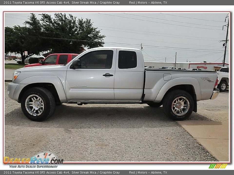 2011 Toyota Tacoma V6 SR5 Access Cab 4x4 Silver Streak Mica / Graphite Gray Photo #2