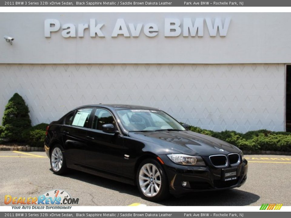 2011 BMW 3 Series 328i xDrive Sedan Black Sapphire Metallic / Saddle Brown Dakota Leather Photo #1