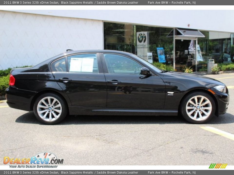 2011 BMW 3 Series 328i xDrive Sedan Black Sapphire Metallic / Saddle Brown Dakota Leather Photo #2