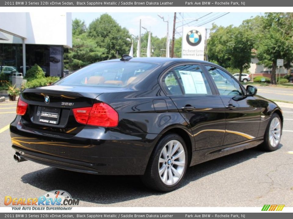 2011 BMW 3 Series 328i xDrive Sedan Black Sapphire Metallic / Saddle Brown Dakota Leather Photo #3
