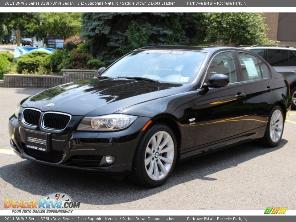 2011 BMW 3 Series 328i xDrive Sedan Black Sapphire Metallic / Saddle Brown Dakota Leather Photo #7