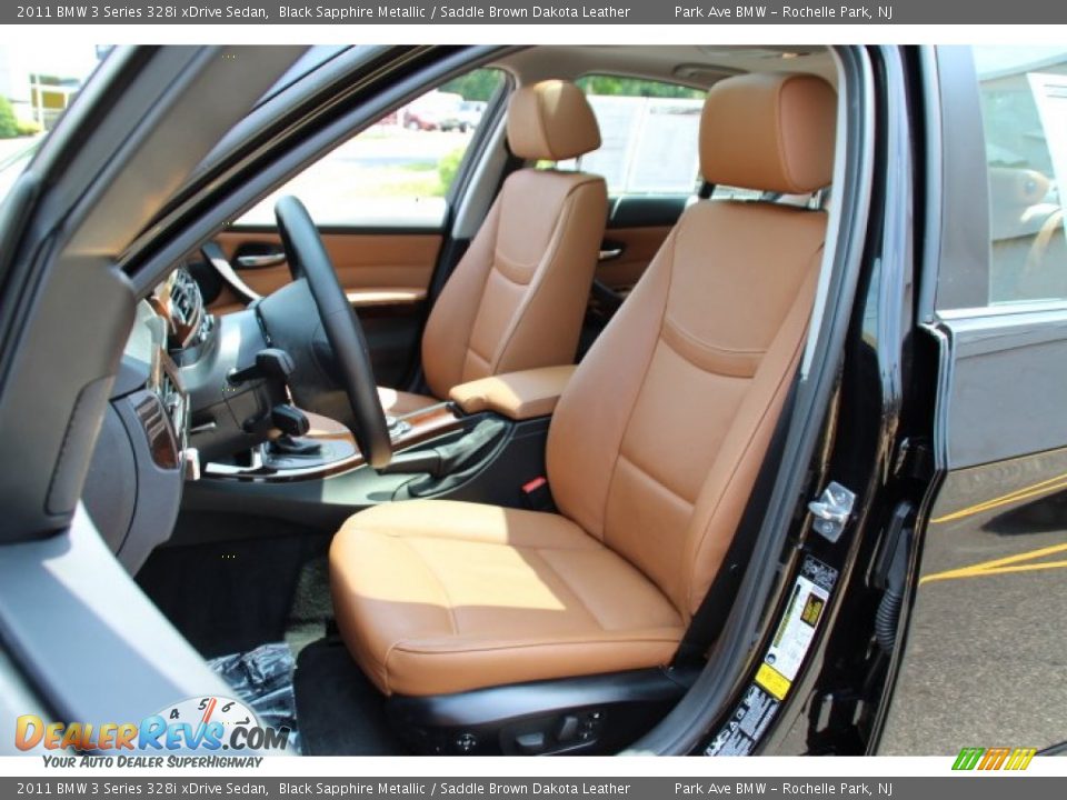 2011 BMW 3 Series 328i xDrive Sedan Black Sapphire Metallic / Saddle Brown Dakota Leather Photo #12