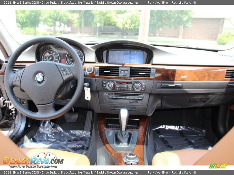 2011 BMW 3 Series 328i xDrive Sedan Black Sapphire Metallic / Saddle Brown Dakota Leather Photo #14