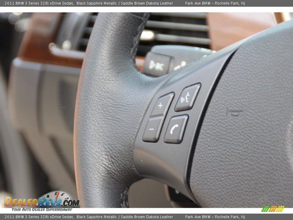 2011 BMW 3 Series 328i xDrive Sedan Black Sapphire Metallic / Saddle Brown Dakota Leather Photo #18