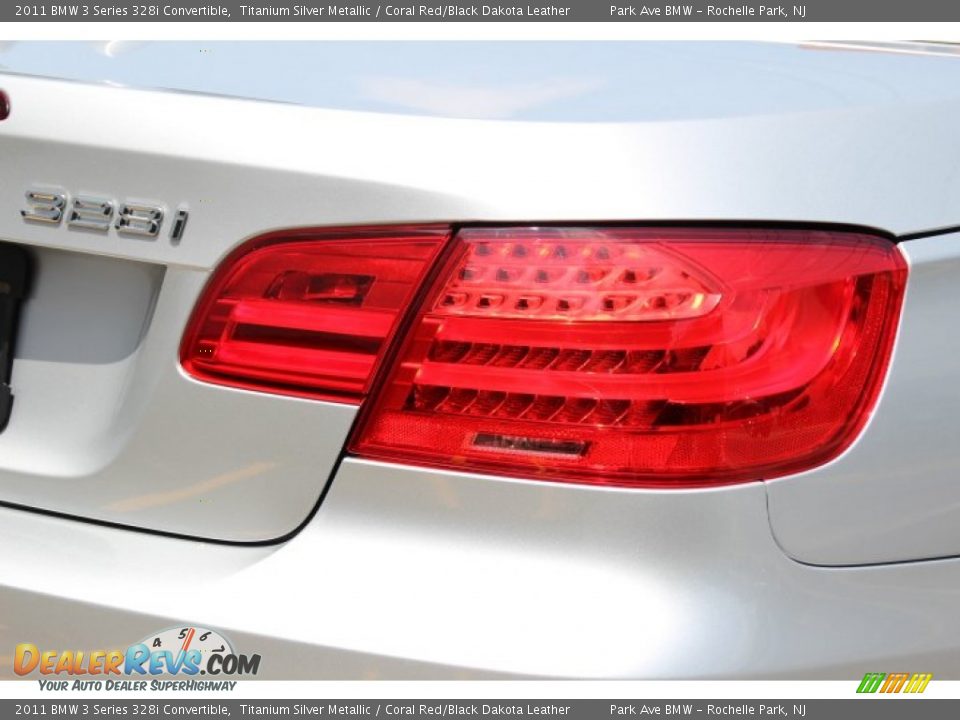 2011 BMW 3 Series 328i Convertible Titanium Silver Metallic / Coral Red/Black Dakota Leather Photo #19