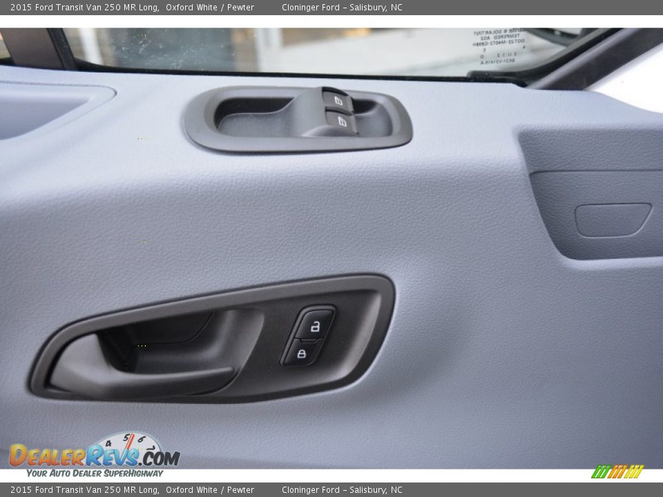 2015 Ford Transit Van 250 MR Long Oxford White / Pewter Photo #5