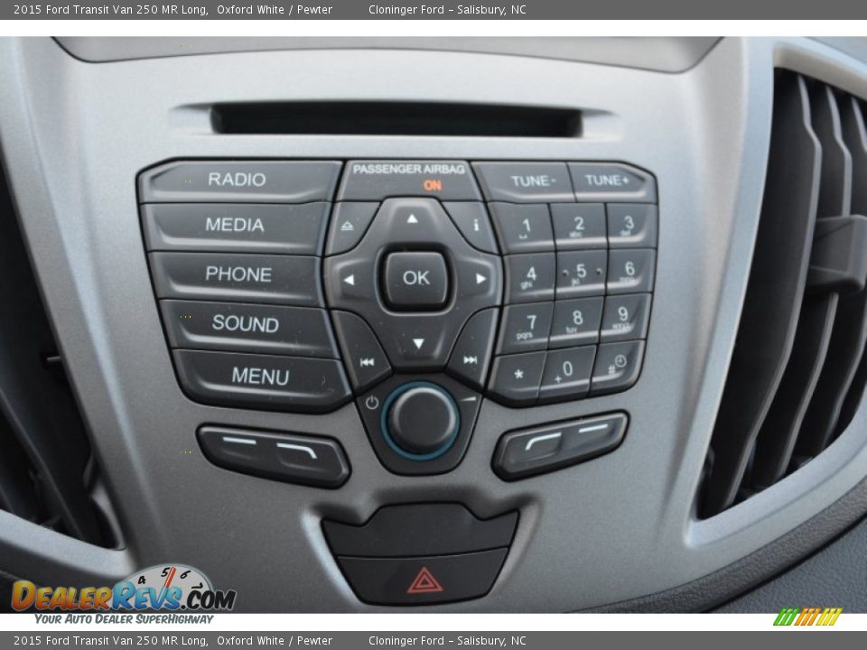 2015 Ford Transit Van 250 MR Long Oxford White / Pewter Photo #11