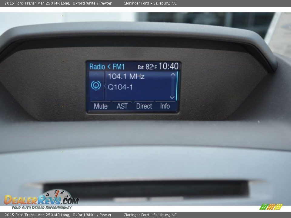 2015 Ford Transit Van 250 MR Long Oxford White / Pewter Photo #12