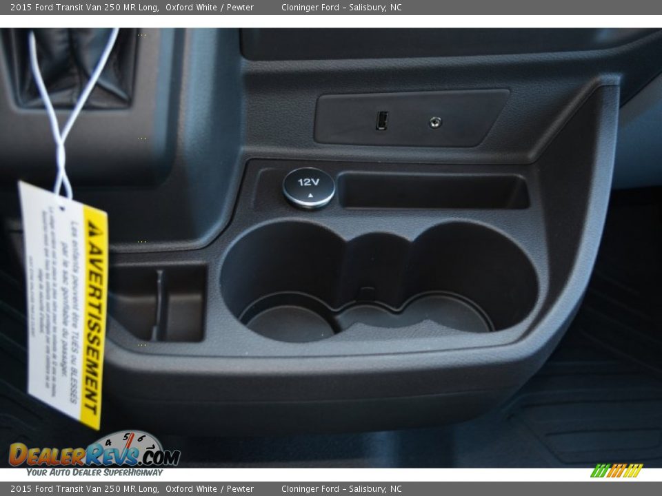 2015 Ford Transit Van 250 MR Long Oxford White / Pewter Photo #14