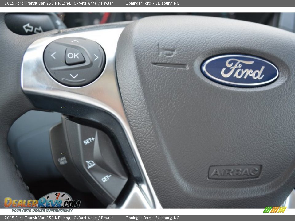 2015 Ford Transit Van 250 MR Long Oxford White / Pewter Photo #16