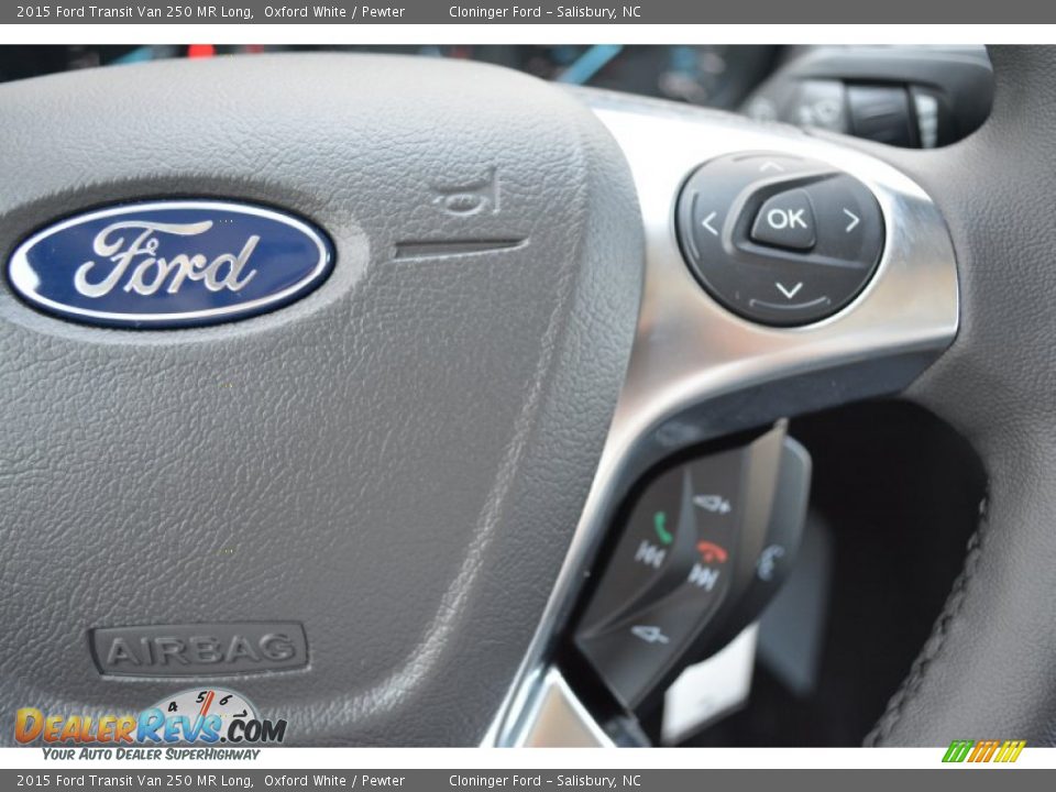 2015 Ford Transit Van 250 MR Long Oxford White / Pewter Photo #17