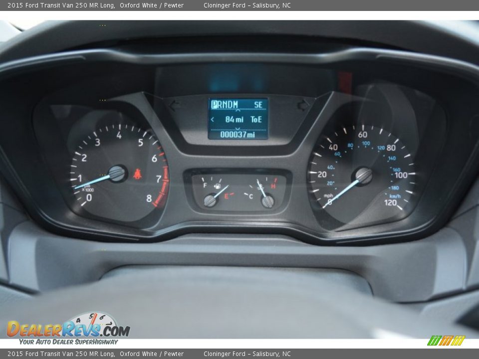 2015 Ford Transit Van 250 MR Long Oxford White / Pewter Photo #18
