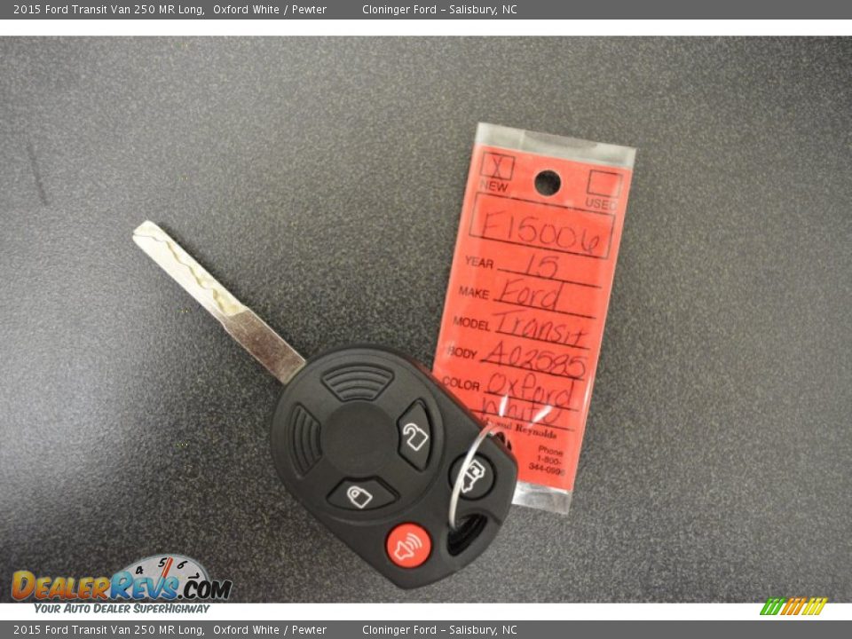 2015 Ford Transit Van 250 MR Long Oxford White / Pewter Photo #20