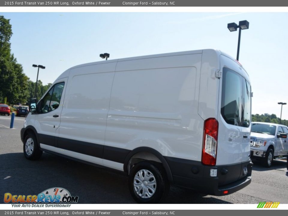 2015 Ford Transit Van 250 MR Long Oxford White / Pewter Photo #21