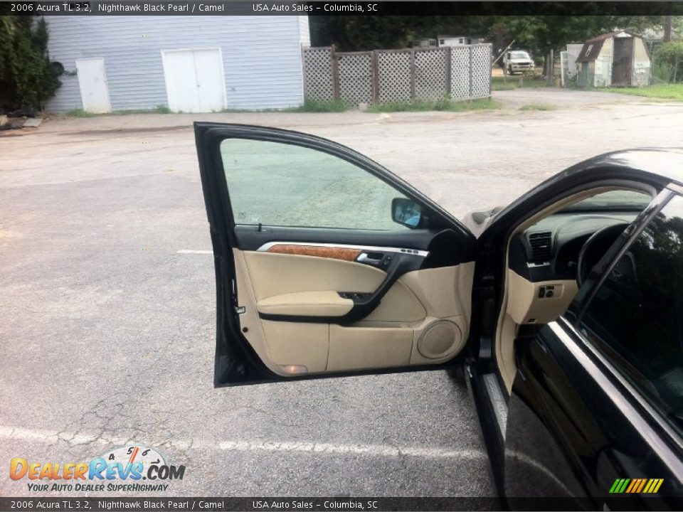 2006 Acura TL 3.2 Nighthawk Black Pearl / Camel Photo #9