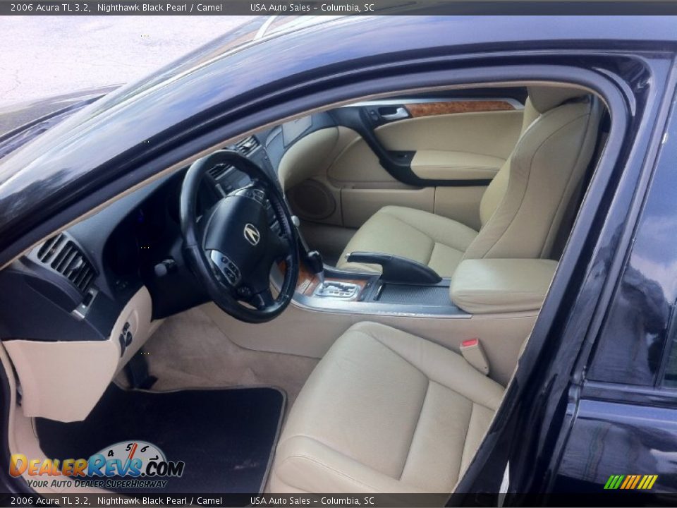 2006 Acura TL 3.2 Nighthawk Black Pearl / Camel Photo #10