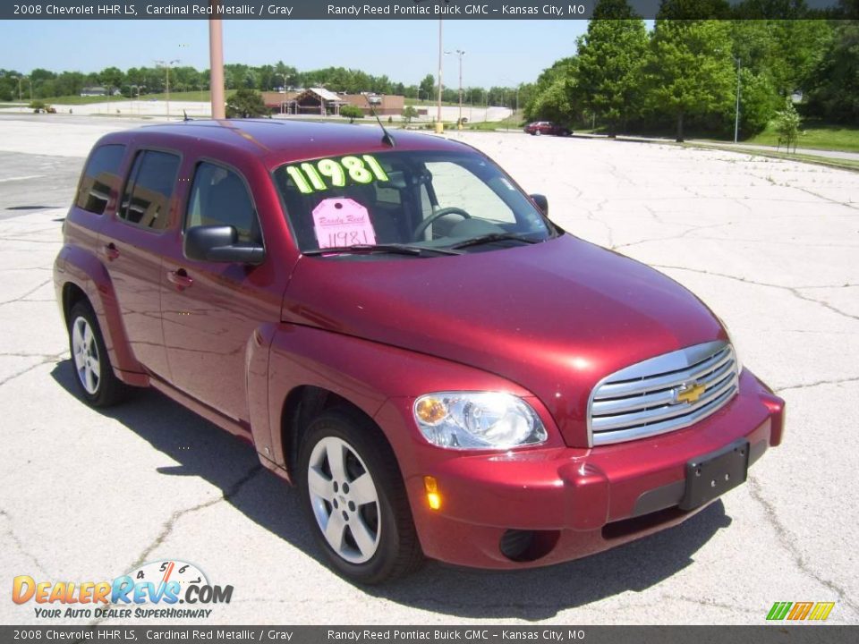 2008 Chevrolet HHR LS Cardinal Red Metallic / Gray Photo #2