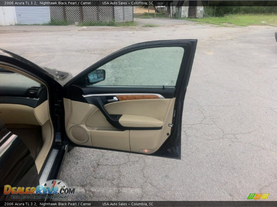 2006 Acura TL 3.2 Nighthawk Black Pearl / Camel Photo #18