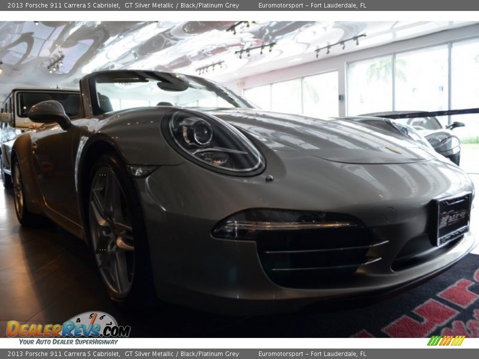 2013 Porsche 911 Carrera S Cabriolet GT Silver Metallic / Black/Platinum Grey Photo #6