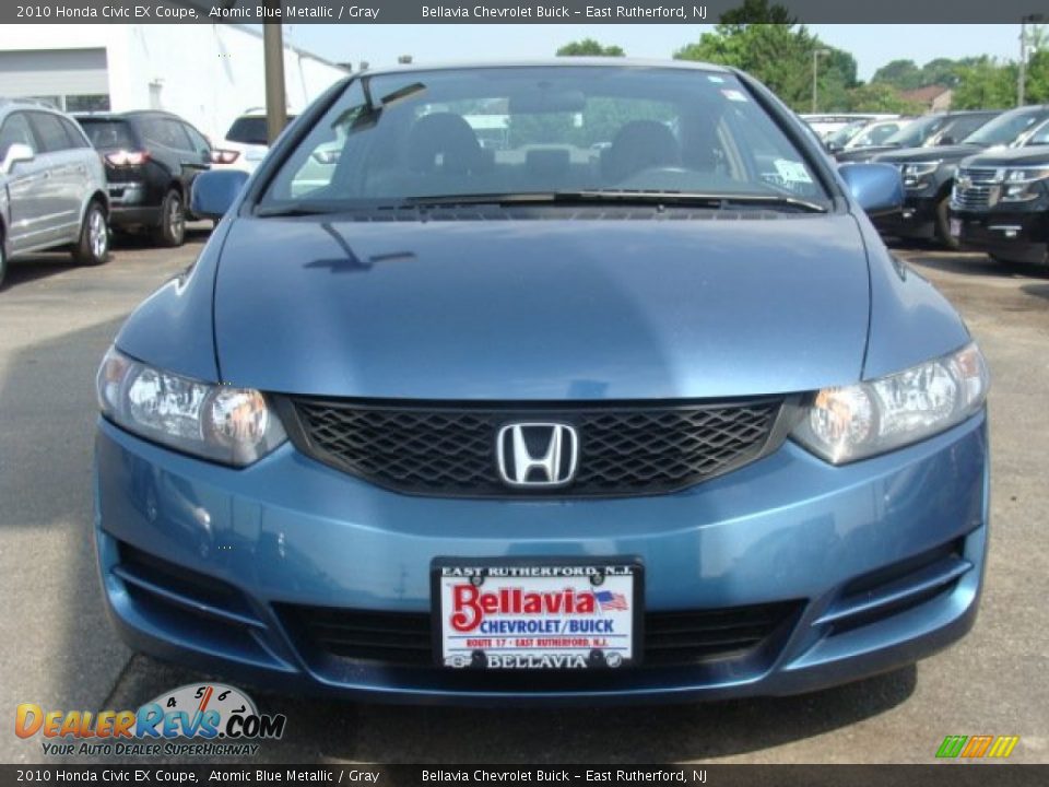 2010 Honda Civic EX Coupe Atomic Blue Metallic / Gray Photo #2