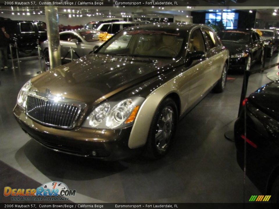 2006 Maybach 57 Custom Brown/Beige / California Beige Photo #1