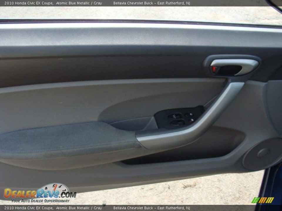 2010 Honda Civic EX Coupe Atomic Blue Metallic / Gray Photo #6