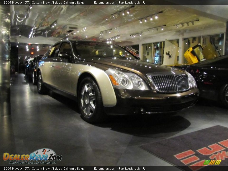 2006 Maybach 57 Custom Brown/Beige / California Beige Photo #2