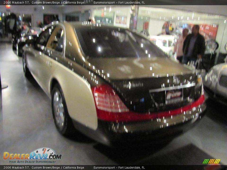 2006 Maybach 57 Custom Brown/Beige / California Beige Photo #3