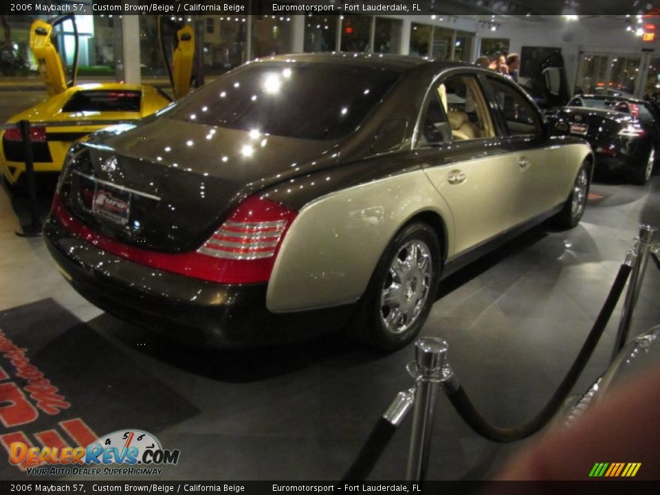2006 Maybach 57 Custom Brown/Beige / California Beige Photo #4
