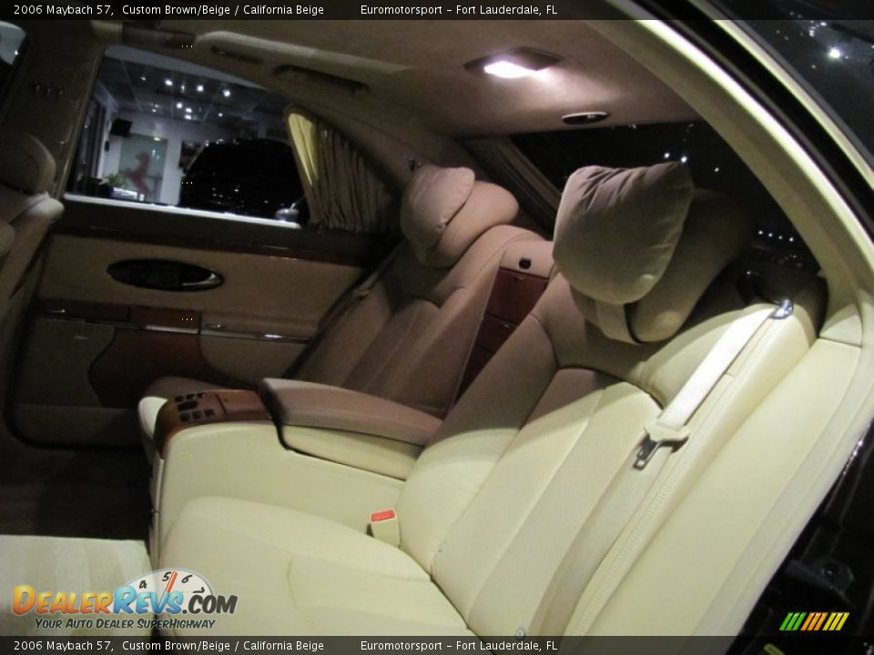 2006 Maybach 57 Custom Brown/Beige / California Beige Photo #6