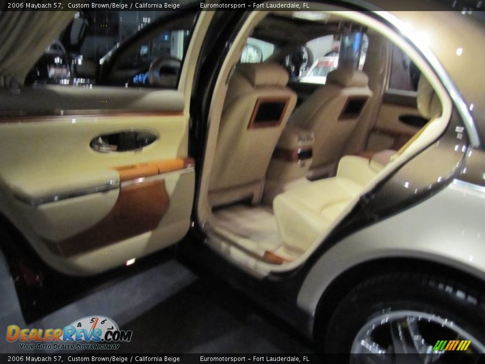 2006 Maybach 57 Custom Brown/Beige / California Beige Photo #10