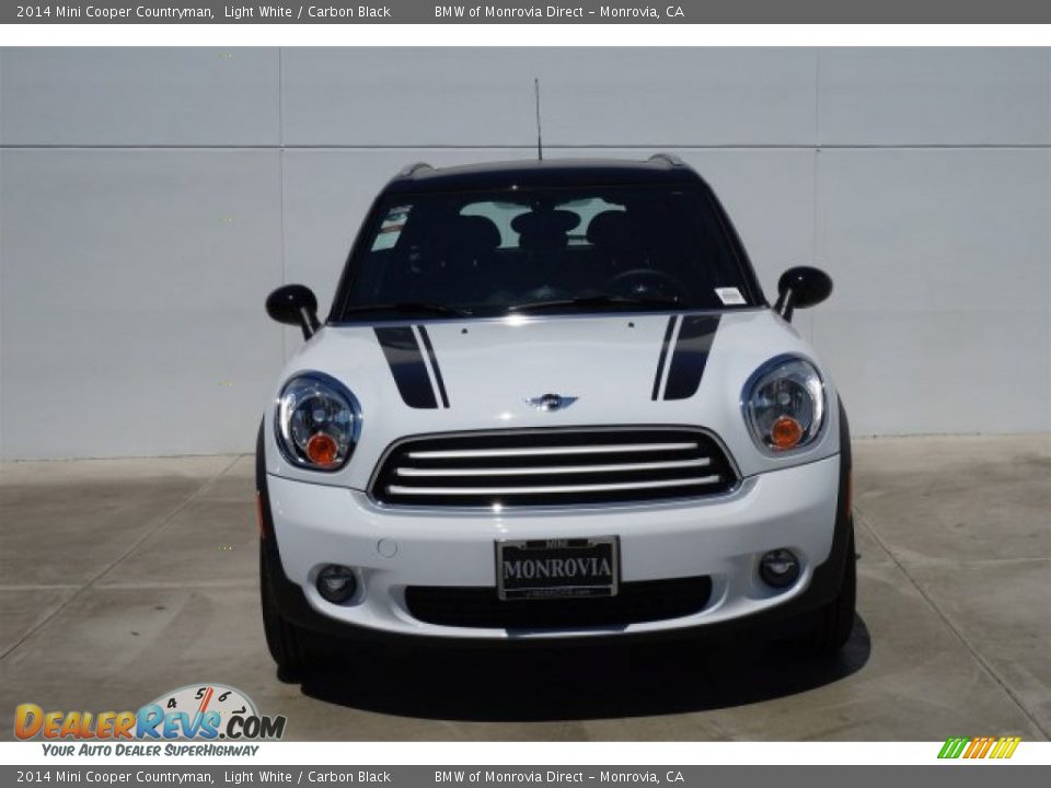 2014 Mini Cooper Countryman Light White / Carbon Black Photo #3