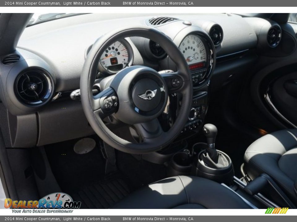 2014 Mini Cooper Countryman Light White / Carbon Black Photo #6