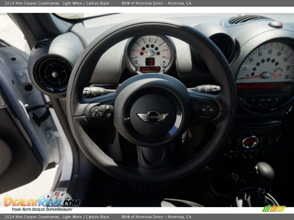 2014 Mini Cooper Countryman Light White / Carbon Black Photo #8